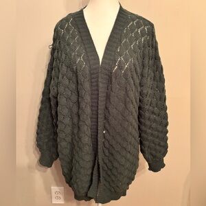 Cozy Knit Women's Sweater - Dark Green